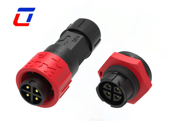 M16 Mannelijke Vrouwelijke Connector 10A 4-pins TUV Stekker Contactdozen Voor Stroom