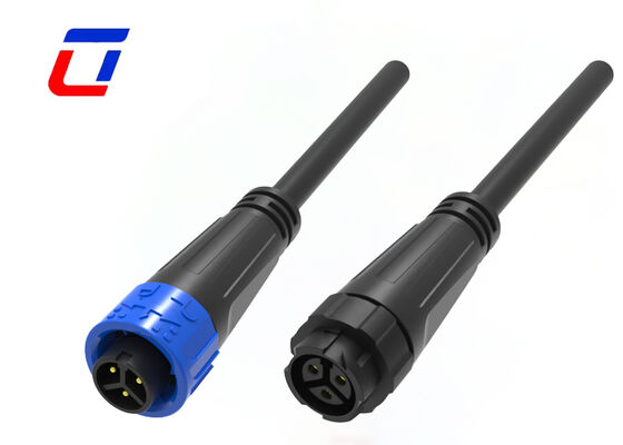 M16 3 Pin Connector Man en Vrouw 10A 300V Push Waterproof Cable Connector