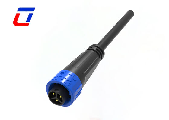 M16 3 Pin Connector Man en Vrouw 10A 300V Push Waterproof Cable Connector