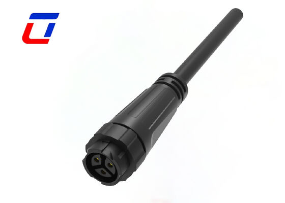M16 3 Pin Connector Man en Vrouw 10A 300V Push Waterproof Cable Connector