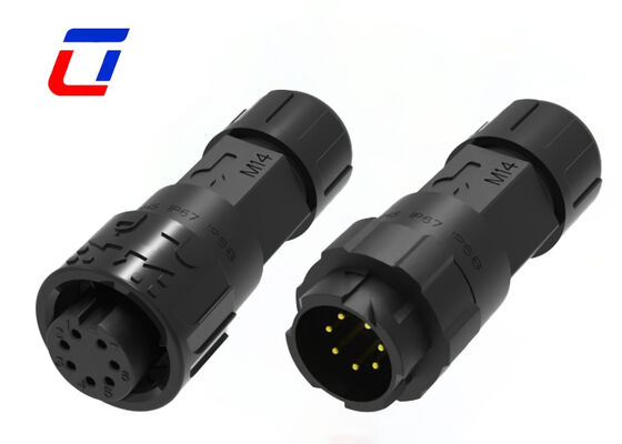 M16 waterdicht 7 pin connector laagspanning automotive messing goudgeplatte connectoren