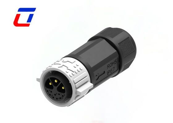 M25 Mannelijke Vrouwelijke Panel Mount Connector Goud bekleed 3+9 Pin Waterdicht Connector