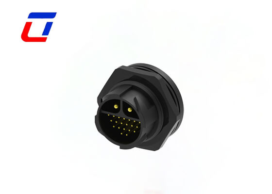 M25 Power Signal Connector 2+20 Pin IP67 20A+5A Wire To Board Connector Types