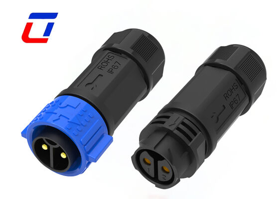 M25 2-pins hoogstroom voedingsconnector 600V waterdichte kabel-naar-kabel connector