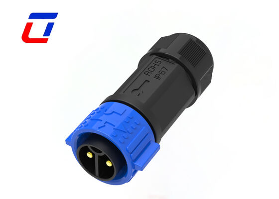 M25 2-pins hoogstroom voedingsconnector 600V waterdichte kabel-naar-kabel connector