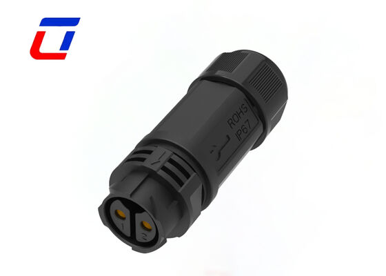 M25 2-pins hoogstroom voedingsconnector 600V waterdichte kabel-naar-kabel connector