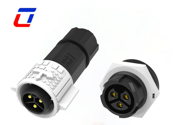 3 pin waterdicht scheidsrechter elektrisch aansluiting M19 Panel Mount Connector