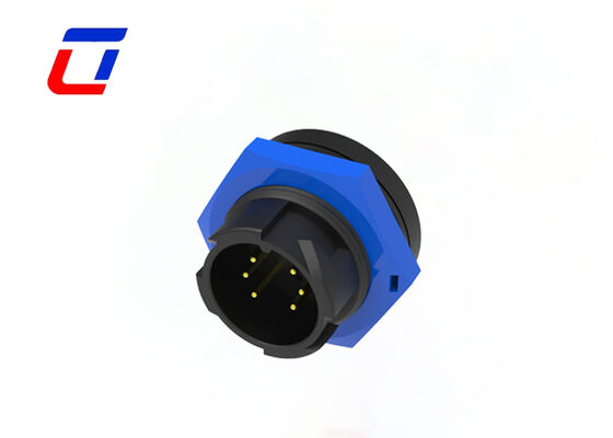 M19 6-pins connector mannelijk vrouwelijk nylon waterdichte draad-naar-printplaat connectoren