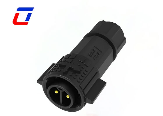M19 20A Waterdichte Stroomconnector 2-pins Paneelmontage Mannelijk naar Vrouwelijk Connector