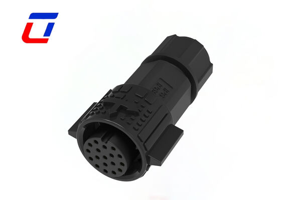 M19 18 Pin Mannelijke Vrouwelijke Connector Nylon Push Locking Waterdicht Connector