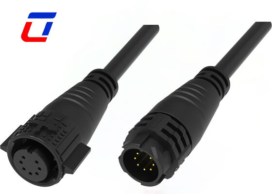 M19 Kabel-naar-kabel Connectoren Push-Locking 7-pins Data Laagspanning Connector