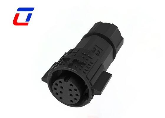 M19 Waterdichte Bulkhead Connectoren 14-pins Draad-naar-Printplaat Stroomconnector 300V
