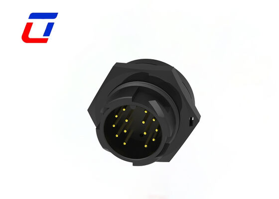 M19 Waterdichte Bulkhead Connectoren 14-pins Draad-naar-Printplaat Stroomconnector 300V