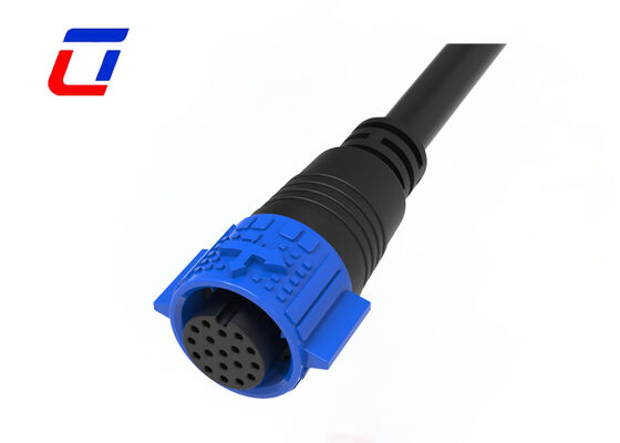 M19 Waterdichte Draadconnectoren 18-pins Push Lock Connector IP67 Signaaloverdracht