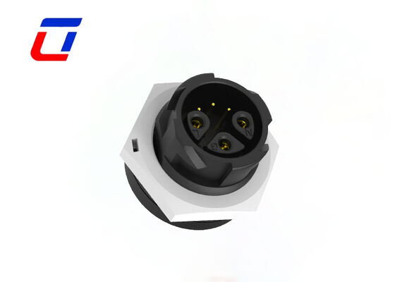 M19 3+3 Pin Watertight Bulkhead Connector 300V Signal And Power Connectors