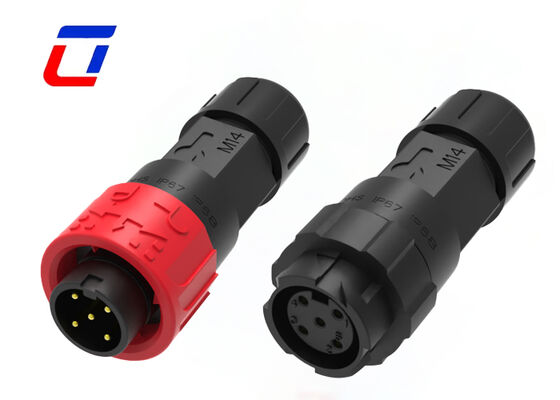 M16 DC waterdicht connector ODM Draad tot draad 5 pin Power Quick Lock connector