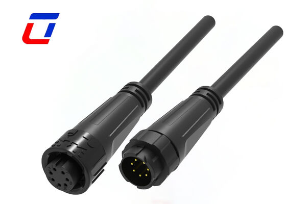 5A Mannelijke Vrouwelijke Kabelconnector M16 7-pins Industriële Gegevensconnector Typen