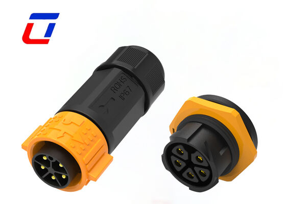 M25 5-pins paneelmontage connector snelle nylon elektrische stekkerdoos voor zonnestelsel