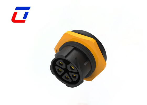 M25 5-pins paneelmontage connector snelle nylon elektrische stekkerdoos voor zonnestelsel