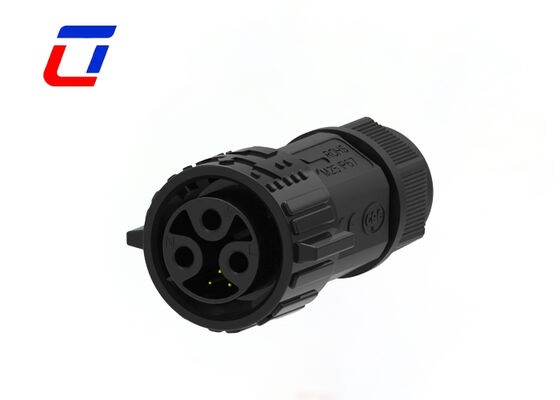 M25 3+3 Pin Betrouwbare PA66 Waterdichte Connectoren IP67 Paneelmontage Ronde Connector