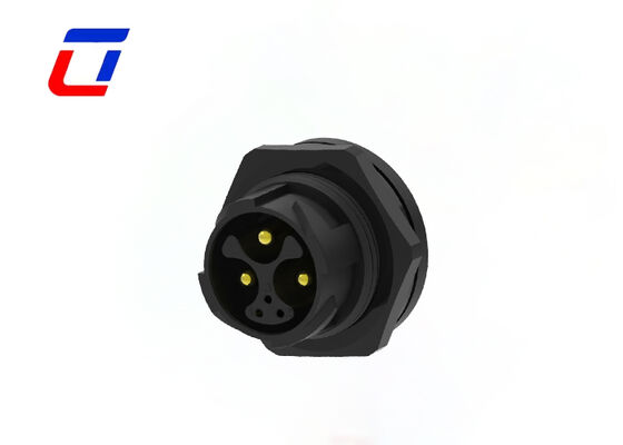 M25 3+3 Pin Betrouwbare PA66 Waterdichte Connectoren IP67 Paneelmontage Ronde Connector
