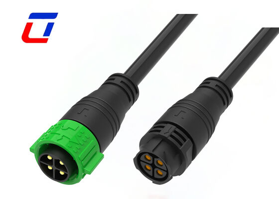 50A waterdichte landschapsdraadconnectoren M25 4 pin draad tot draad stroomconnector