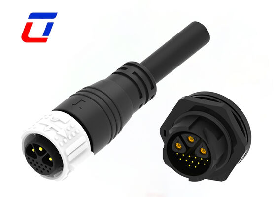 M25 3+13 Pin Waterdichte Kabelconnector Beste Push Lock Multi-Pin Connectoren