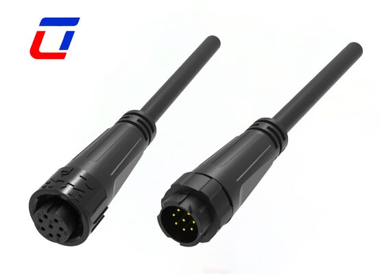 M16 300 volt waterdichte draadconnectoren IP67 8 pin dataconnector voor LED-besturing