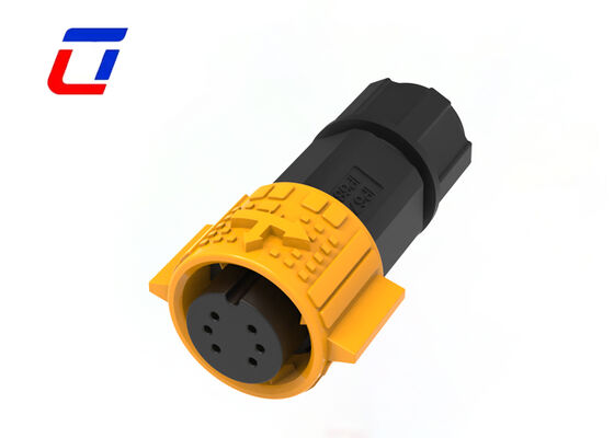 10A M19 6-pins LED snelle connector 300V waterdichte dataconnector voor industrieel gebruik