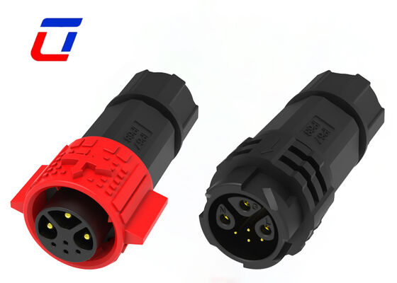 M19 Ronde Connector Types 3+4 Pin Waterdichte Plastic PA66 Stroom Data Connectoren