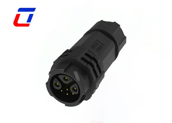 M19 Ronde Connector Types 3+4 Pin Waterdichte Plastic PA66 Stroom Data Connectoren