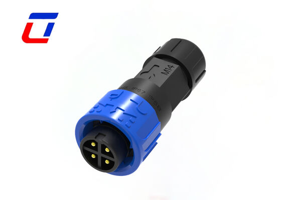M16 waterdichte 4-pins connector 10A IP67-geclassificeerde mannelijke naar vrouwelijke connector