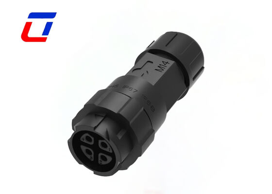 M16 waterdichte 4-pins connector 10A IP67-geclassificeerde mannelijke naar vrouwelijke connector