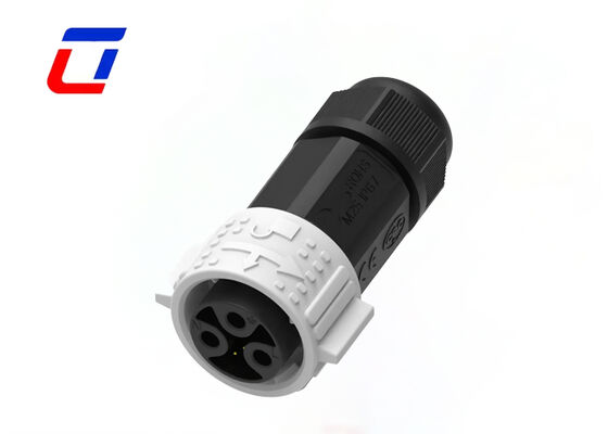 M25 3+3 Pin Circulaire Push Pull Connectoren 20A Draad-naar-Printplaat Stroom Signaal Connector