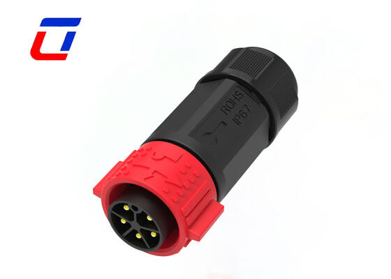 M25 5-pins Ronde Connector 20A Mannelijk Naar Vrouwelijk Nylon IP67 Waterdichte Connectoren
