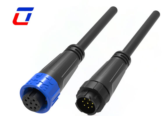 M16 8 pin laagspanningsdraadconnectoren waterdicht zelfvergrendelend industriële signaalconnector