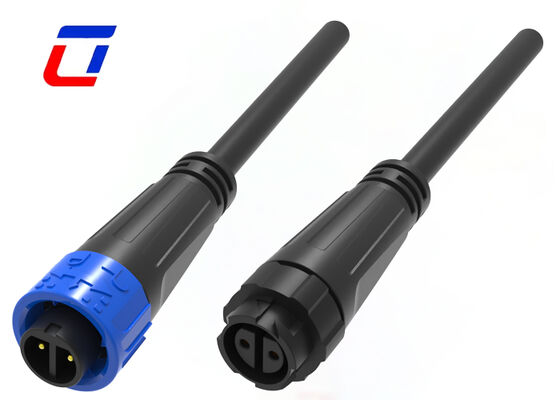 M16 10A IP67 2 pin waterdicht aansluiting Elektrisch buitenshuis mannelijk vrouwelijk aansluiting