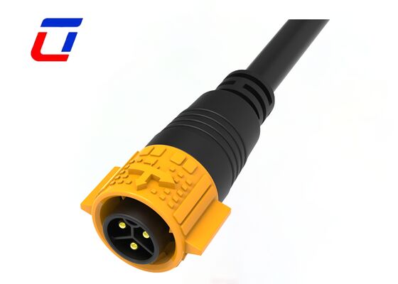 20A M19 3 pin waterdicht connector zelfvergrendelend hoogstroomverbinding