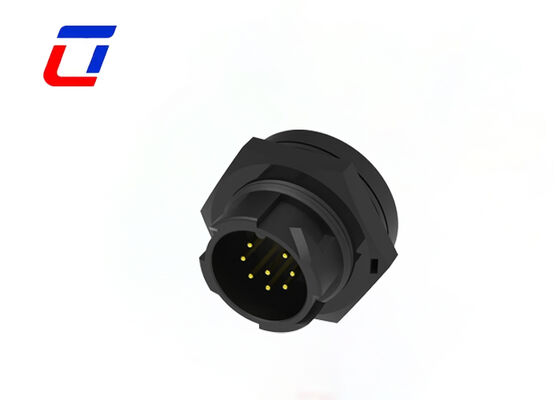 10A 8 Pin Circular Connector M19 Push Locking Wire To Board Connector For Data