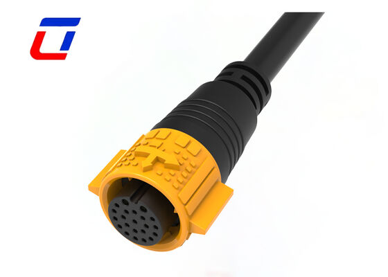 M19 Waterdichte 2+20 Multi Pin Connectoren PA66 Waterdichte Stroom Data Kabel Connector