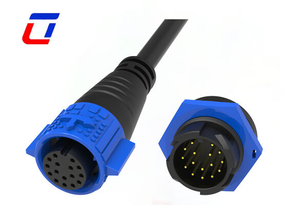 300V laagspanning M19 16 pin mannelijke vrouwelijke connector Quick Lock XLR waterdichte connectoren