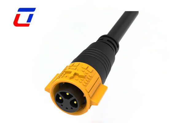 Inline waterdichte connector M19 IP67 Waterdicht 3+3 Multi Pin Cable To Cable Connector