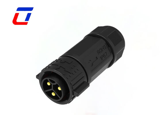 M25 3 Pin 50A Man tot Vrouw Connector IP67 Waterdichte elektrische connectoren 600V