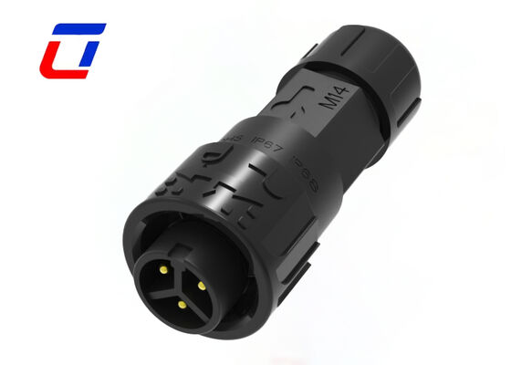 M16 3 Kern waterdichte kabelconnector DC Quick Lock Messing goudgeplatte stroomconnectoren