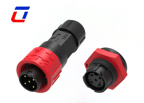 M16 DC waterdicht connector ODM Draad tot draad 5 pin Power Quick Lock connector