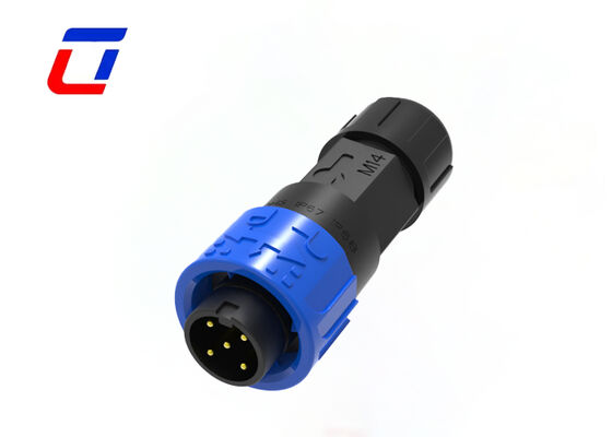 10A M16 4 pin elektrische connectoren Push vergrendeling buiten draad aan boord connector