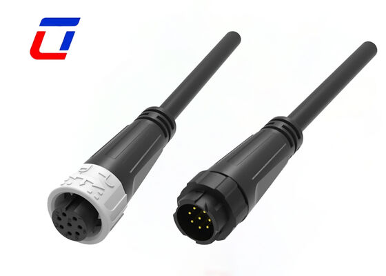 300V M16 8-pins push-pull-kabelconnectoren Mannelijke vrouwelijke gegoten signaalconnector Leverancier