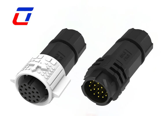 M19 kabel data connector 18 pin quick release IP67 waterdicht 300 volt connectoren