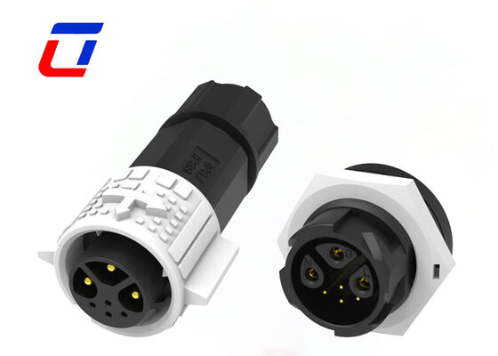 3+4 Pin Power And Signal Connectors M19 Goud bekleed 300V laagspanningsconnectoren waterdicht