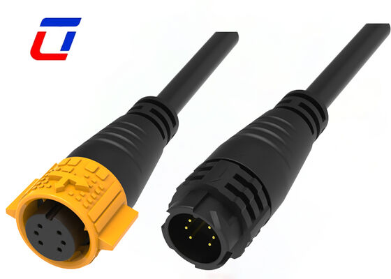 M19 Man-vrouw Kabelconnectoren OEM 6-pins waterdichte 300V-connector voor gegevens